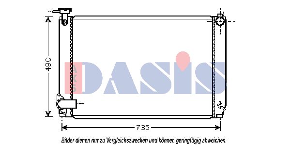 AKS DASIS Radiators, Motora dzesēšanas sistēma 210204N